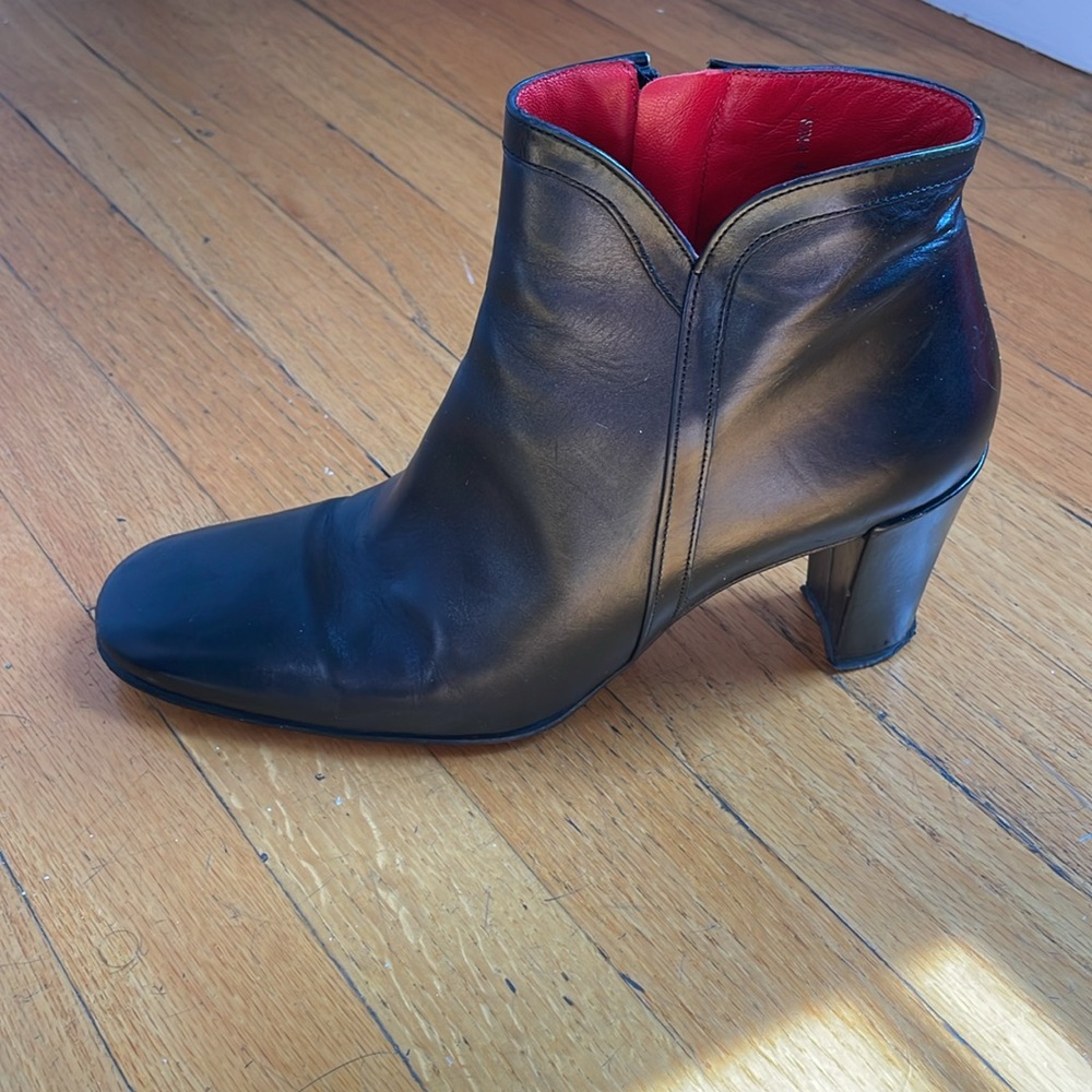 VINTAGE 90’s Free Lance black boots, square toe,size 40 - Picture 9 of 10